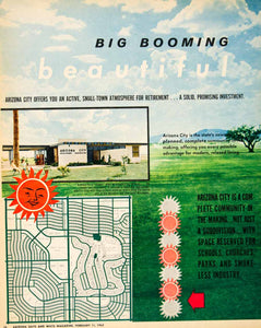 1962 Ad Arizona City Development Burwinkle Clyde Smith A B Klimcho Mrs XGSC4