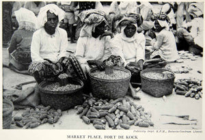 1945 Print Marketplace Fort De Kock Mengangkabau Sumatra Indonesia Corn XGSC6