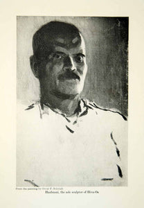1923 Print Portrait Haabuani Sculptor Hiva-Oa Polynesia Oscar Frederick XGSC8