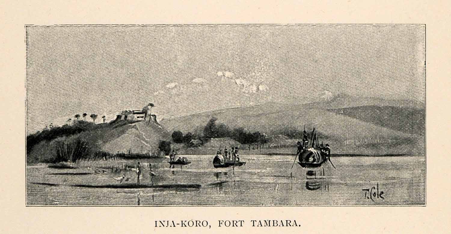 1902 Print Tambara Fort Inja Koro Africa Mozambique River Zambezi Tennyson XGT6
