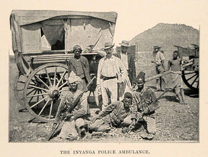 1902 Print Inyanga Nyanga Police Ambulance Carl Peters Guns Wagon Spokes XGT6