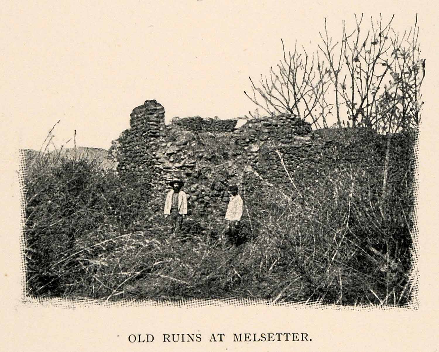 1902 Print Chimanimani Melsetter Ruins Manicaland Zimbabwe Mozambique XGT6