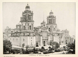 1899 Print Cathedral Roman Catholic Mexico City Architecture Assumption XGTB2