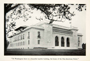 1913 Print Pan American Union Architecture Central America Marble XGTB3
