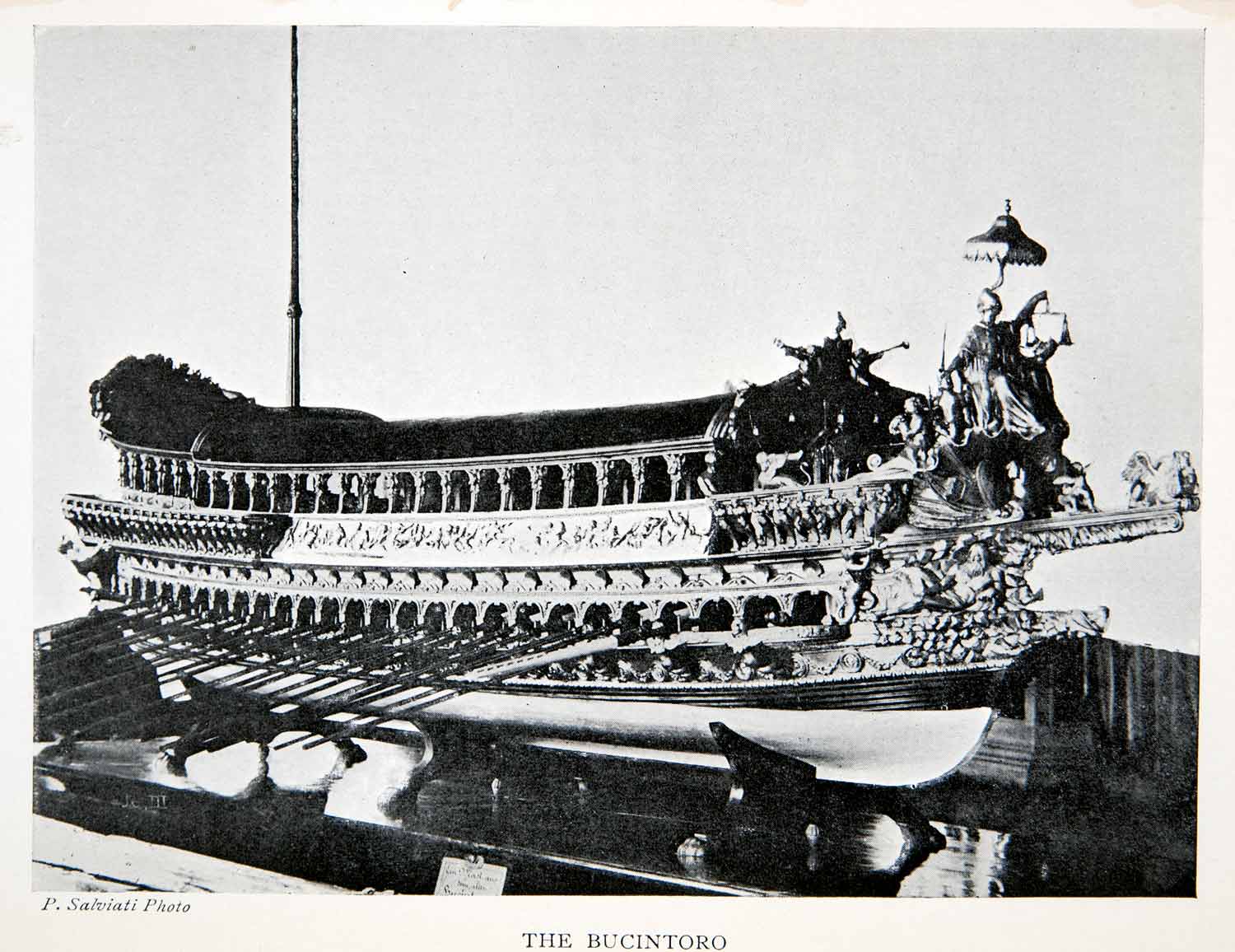 1907 Print Bucintoro Boat Ship Venice Italy Gondola Celebrations Row XGTB4
