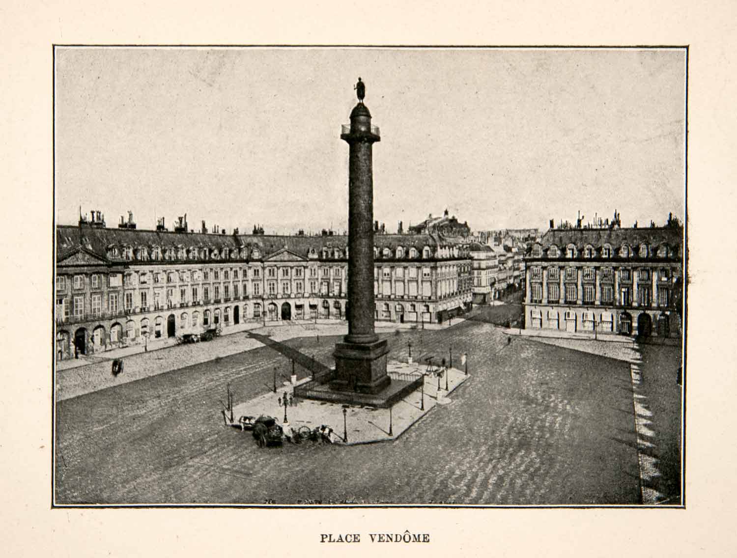 1900 Print Place Vendome Column Paris France Architecture Monument Public XGTB9
