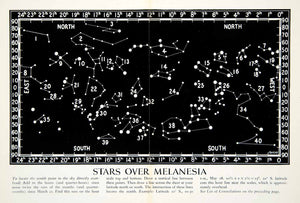 1944 Print Stars Melanesia Constellations Dragon Monarch Bear Little Great XGTC5