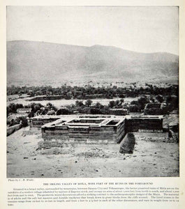 1924 Print Valley Mitla Ruins Oaxaca City Tehuantepec Zapotec Geometric XGTC9