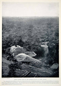 1924 Print Burnett F Cistern Rock Fortress-Palace Sigiri Ceylon Mihintale XGTC9