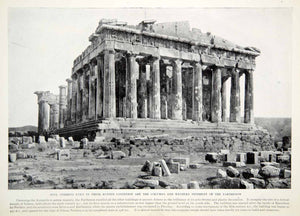 1924 Print Parthenon Athens Greece Temple Iktinos Kallikrtes Pheidias XGTC9