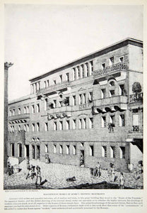 1924 Print Homes Shipping Merchants Arches Balconies Ostian Gismondi XGTC9
