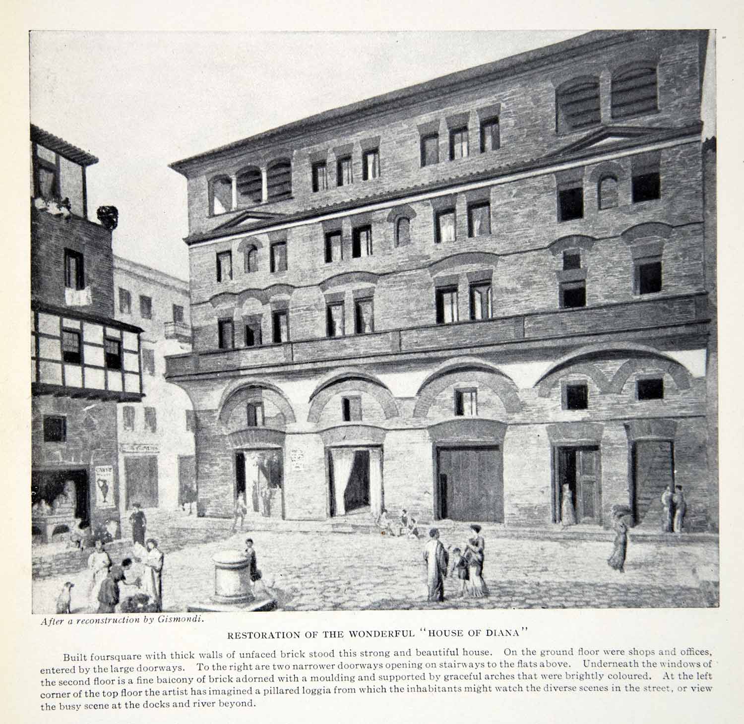 1924 Print House Diana Foursquare Gismondi Shops Offices Balcony Arches XGTC9