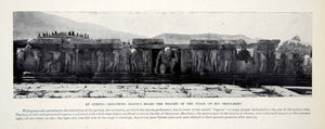 1924 Print Athens Silenus Stage Reliefs Myth Dionysos Bacchus God Drama XGTC9