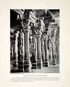 1924 Print Walker F Deaville Madura Hall Thousand Columns Pillar XGTC9