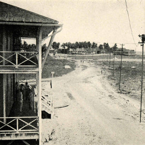 1927 Print US Quarantine Station Beach Colon Panama Canal South America XGU1