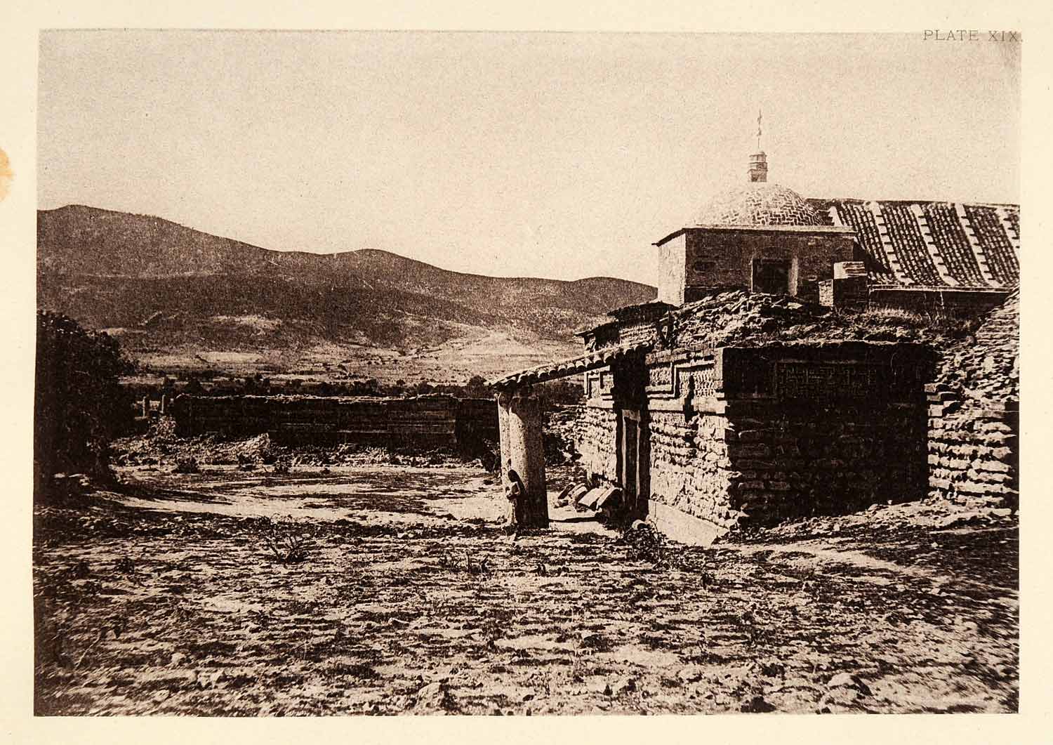 1895 Heliogravure Zapotec Mitla Oaxaca Mexico Indian Ruin Pre-Colombian XGU3