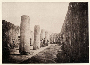 1895 Heliogravure Mitla Ruins Mexico Oaxaca Pre-Colombian Column Pillar XGU3