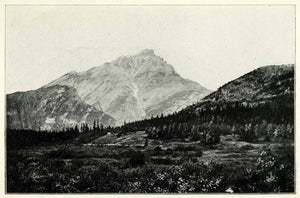 1901 Print Cascade Mountain Banff National Park Canada Nature Outdoor XGU5