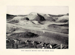 1935 Print Caravan Sibabi Hills Ethiopia Africa Danakil Desert Camel XGUA1
