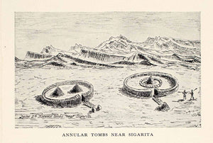 1935 Print Annular Tomb Architecture Sigarita Danakil Desert Ethiopia XGUA1