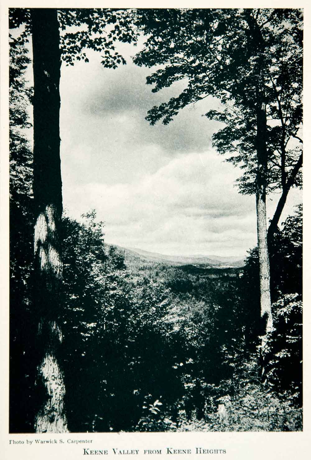 1922 Print Keene Valley Heights Landscape View Adirondack Mountains New XGUB4
