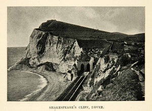 1902 Print Shakespeare Cliff Dover England Railway Coast Landscape XGUC8