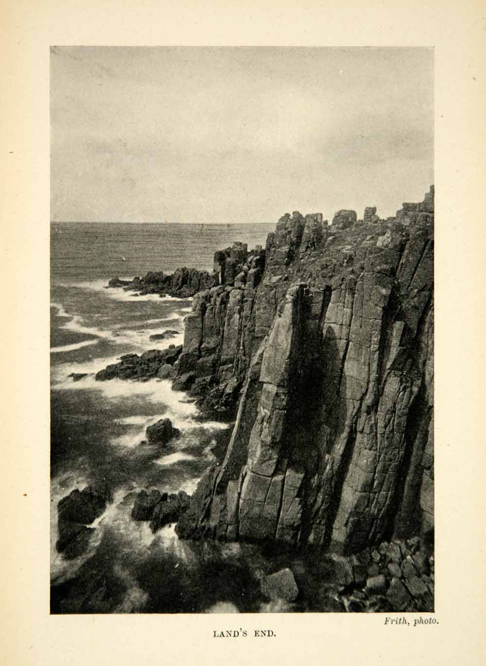 1902 Print Headland Lands End Cornwall England Penwith Peninsula Landscape XGUC8