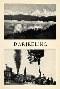 1912 Print Darjeeling West Bengal India Himalayas Train Railway UNESCO XGV1