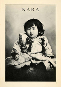 1912 Print Nara Japan Traditional Dress Clothing Baby Girl Cute Costume XGV1