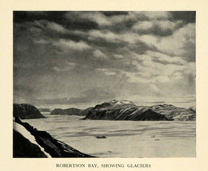 1936 Print Robertson Bay Glaciers Triangular Bay Antarctic Region Ice Snow XGV4