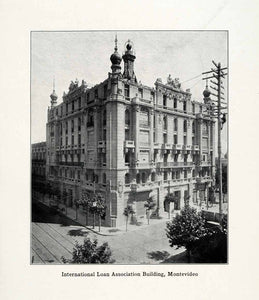 1915 Print International Loan Association Building Montevideo Uruguay XGV6