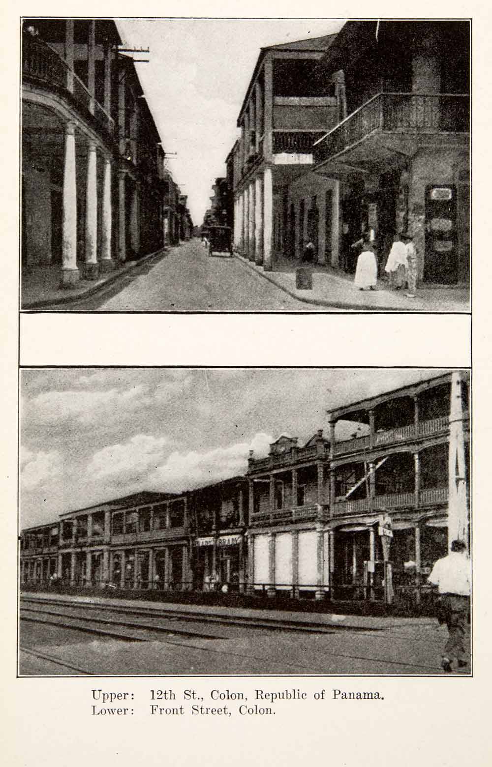 1924 Print South America Colon Republic Panama Street View Scene 12th XGVA7
