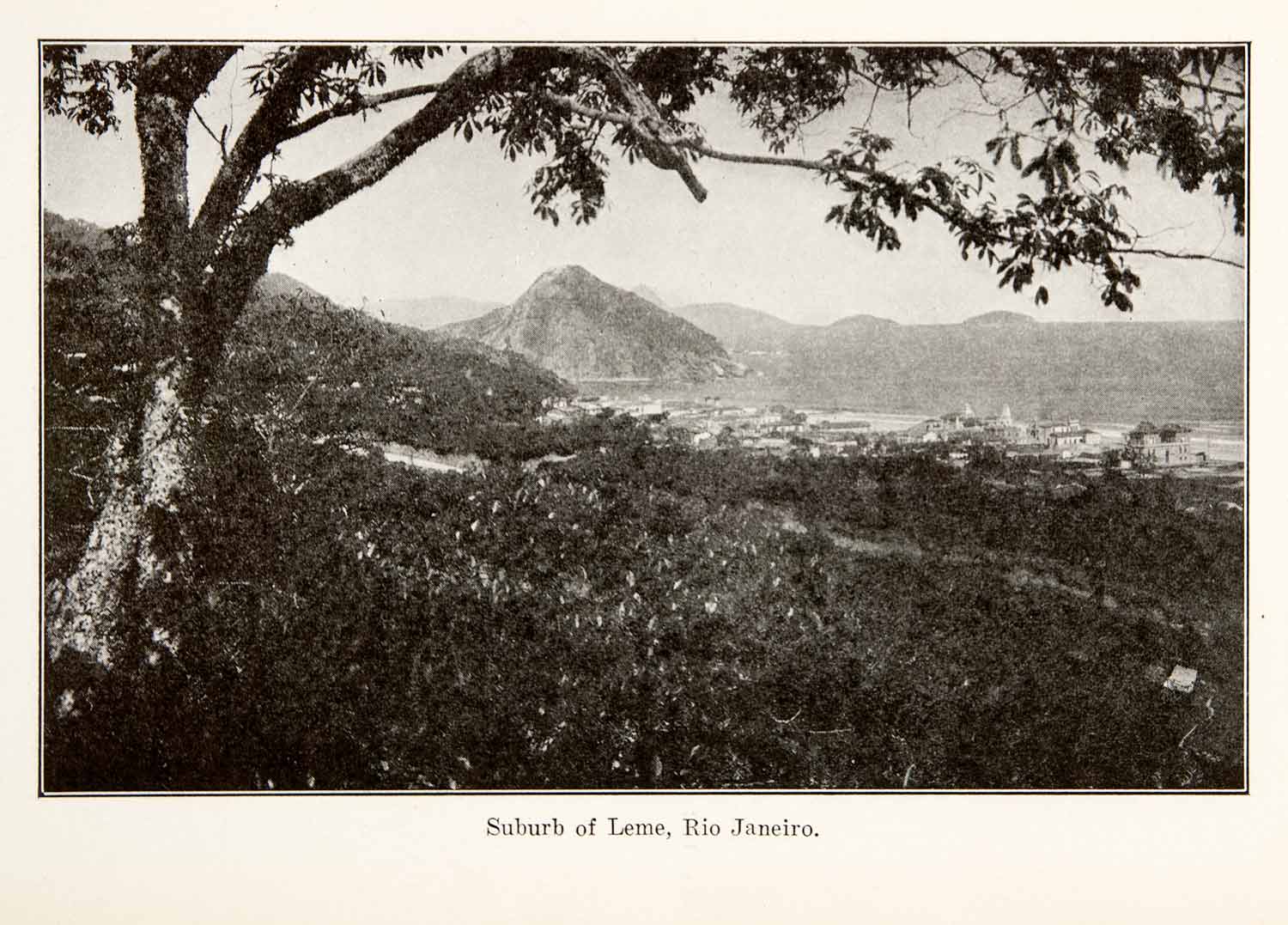 1924 Print South America Leme Rio Janeiro Brazil Suburb Cityscape Historic XGVA7