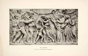 1890 Print Return Relief Niederwald Monument Hesse Johannes Schilling XGVA8