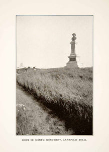 1930 Print Sieur De Monts National Monument Acadia Park Memorial Maine XGVB4