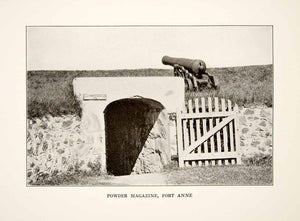 1930 Print Fort Anne Nova Scotia Canada Annapolis Royal Harbor Fortress XGVB4