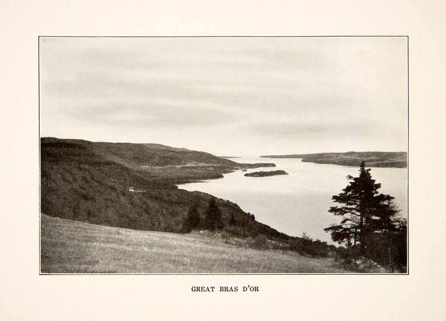 1930 Print Bras Dor Lake Or Cape Breton Island Inland Sea Nova Scotia XGVB4