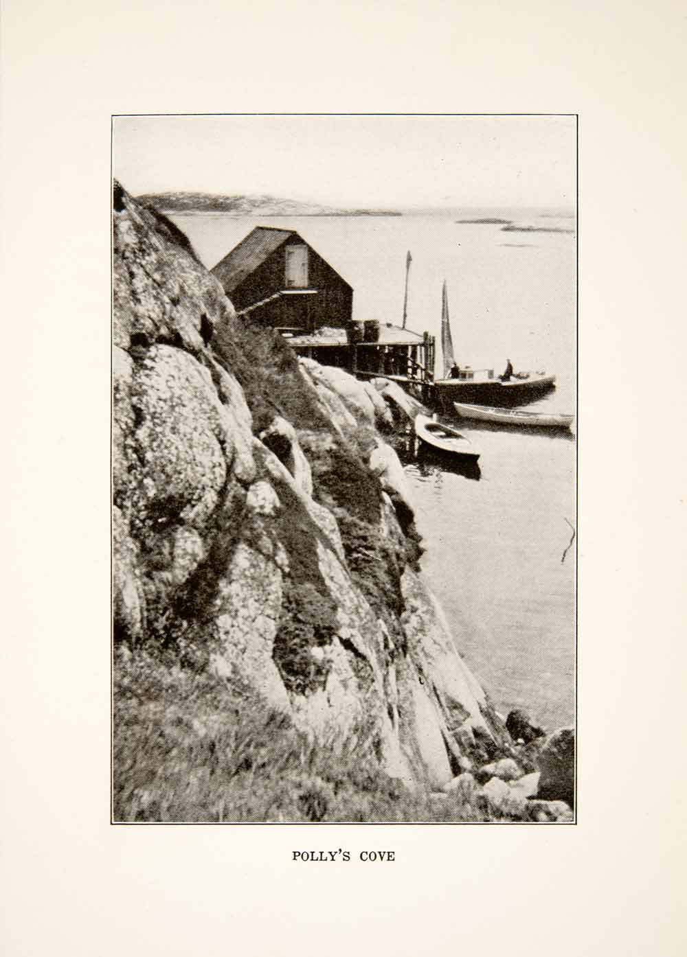 1930 Print Pollys Cove Nova Scotia Canada Harbor Bay Coast Atlantic Ocean XGVB4