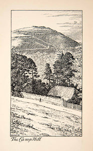 1901 Etching Camp Hill Deritend Birmingham England Edmund H. New Landscape XGVB5
