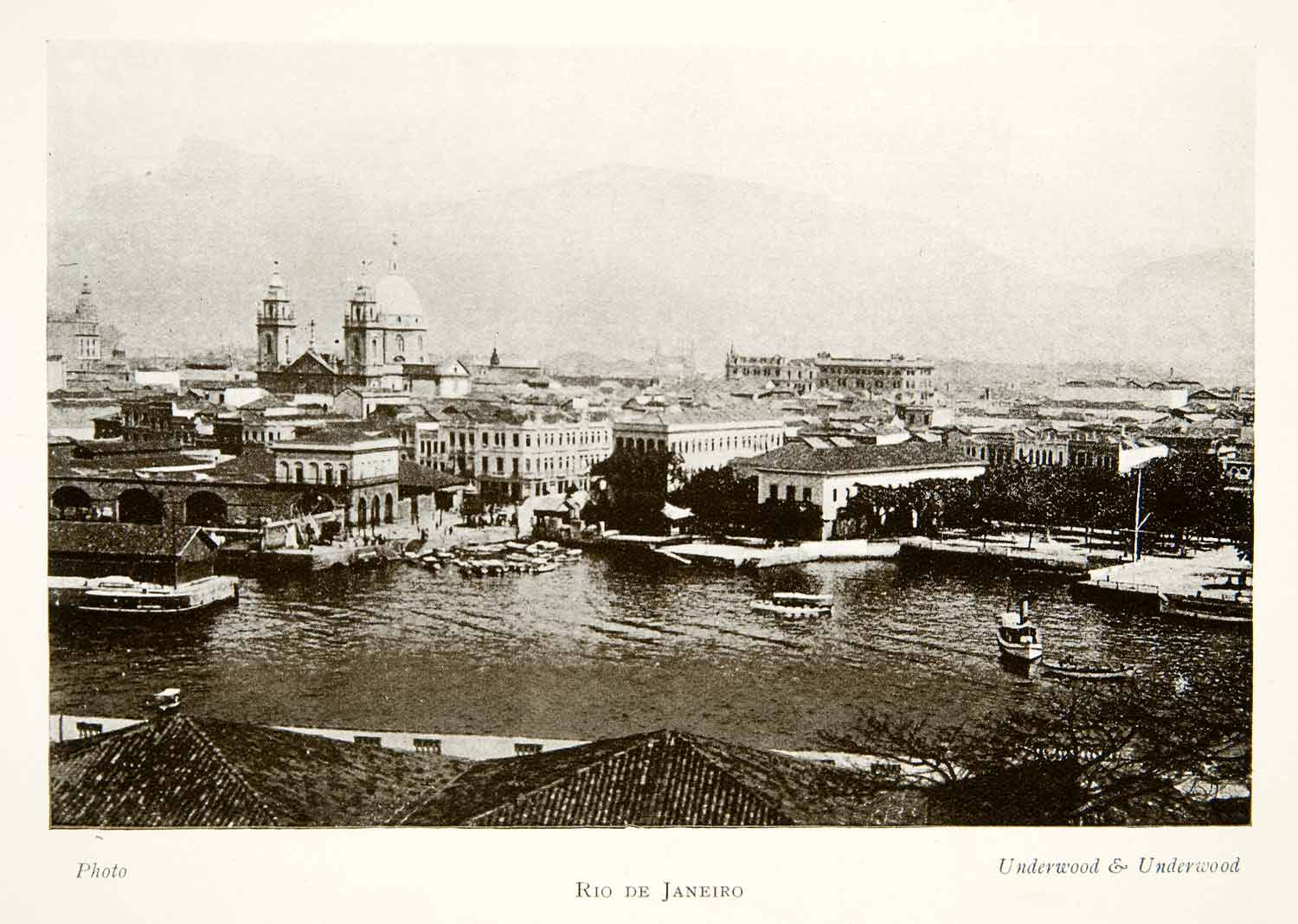 1913 Print Rio De Janeiro Brazil South America Marvelous City Guanabara XGVB7