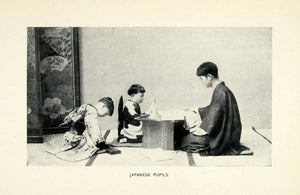 1906 Print Japan Pupil Education Schools Children Teacher Lesson Tradition XGW3
