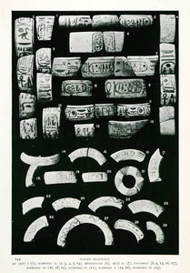1906 Print Glazed Bracelet Sety Ramessu Merenptah Ta-Usert Sinai Egypt XGW4