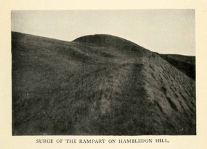 1926 Print Surge Rampart Hambledon Hill Dorset England Bronze Age Mortuary XGW5