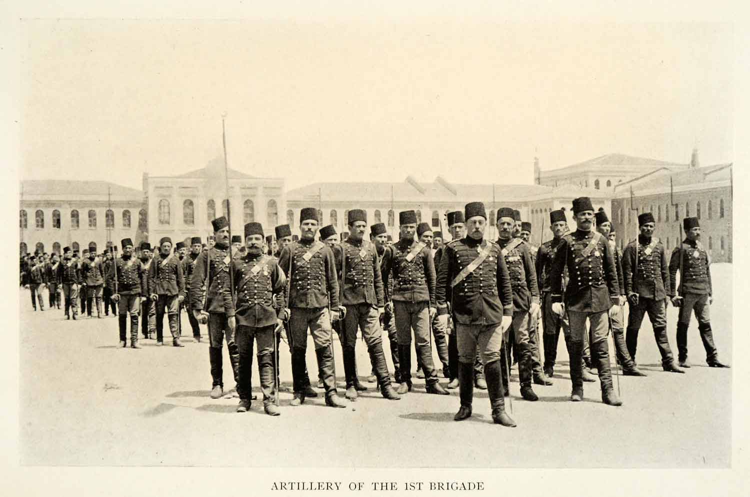 1909 Print Artillery Army Infantry Brigade North Star Turkey United Nations XGW7