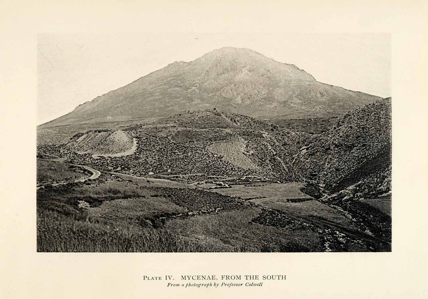 1897 Photogravure Mycenae Greece Landscape Ancient City Archaeology XGW8
