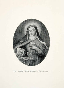 1902 Print Maria Maddalena Martinengo Nun Catholic Italy Portrait Sister XGWA1 - Period Paper
