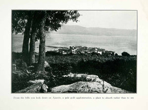 1926 Print Ajjacio France Napoleon Bonaparte Hillside Cityscape Landscape XGWA2