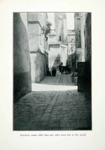 1926 Print Bonifacio Corsica France Cityscape Street Scene Historic Stone XGWA2