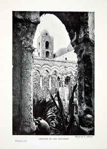 1904 Print Church San Giovanni Sicily Italy Historic Architecture Archway XGWA3