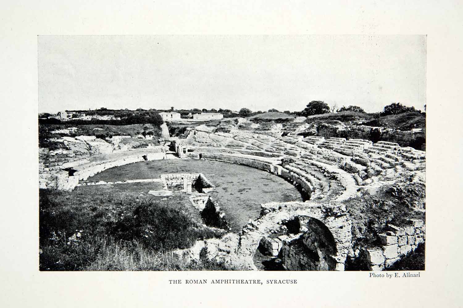 1904 Print Roman Amphitheater Syracuse Sicily Italy Ancient Architecture XGWA3
